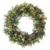 30 In. Artificial Pre-Lit LED Christmas Boxwood And Berry Wreath -Christmas Decor Shop village lighting company christmas wreaths v 11109 64 1000
