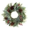 24 In. Artificial Winter Frost Wreath -Christmas Decor Shop village lighting company christmas wreaths v 20678 64 1000