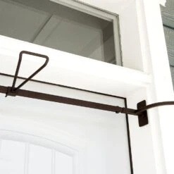 Brown Slim Single Door Garland Hanger (for 34 In. Artificial - 52 In. Artificial Wide Doors) -Christmas Decor Shop village lighting company wreath hangers v 20529 rs 1d 1000