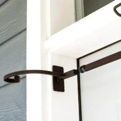 Brown Slim Single Door Garland Hanger (for 34 In. Artificial - 52 In. Artificial Wide Doors) -Christmas Decor Shop village lighting company wreath hangers v 20529 rs 76 1000