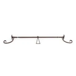 Brown Slim Single Door Garland Hanger (for 34 In. Artificial - 52 In. Artificial Wide Doors) -Christmas Decor Shop village lighting company wreath hangers v 20529 rs c3 1000