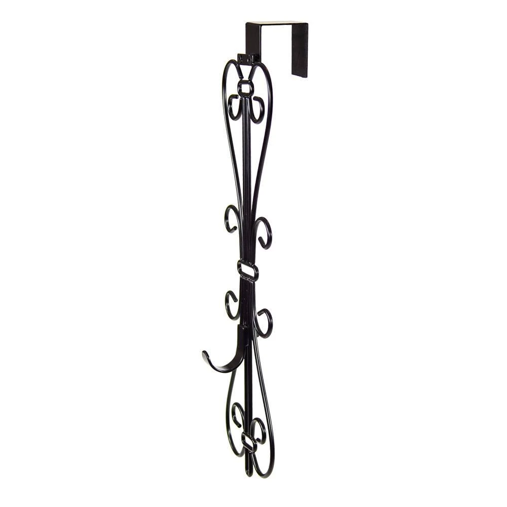 Black Metal 5 In. Artificial - 19 In. Artificial Adjustable Wreath Hanger (Elegant Design) 6 Black Metal 5 In. Artificial - 19 In. Artificial Adjustable Wreath Hanger (Elegant Design) - Image 4