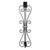Black Metal 5 In. Artificial - 19 In. Artificial Adjustable Wreath Hanger (Elegant Design) -Christmas Decor Shop village lighting company wreath hangers v 20537 blk 64 1000