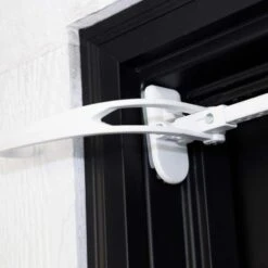 White Double Door Garland Hanger (for 52 In. Artificial - 82 In. Artificial Wide Doors) -Christmas Decor Shop village lighting company wreath hangers v 20721 wht fa 1000