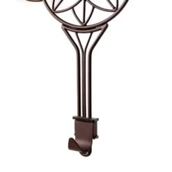 12 In. Brown Metal Artificial - 19 In. Artificial Adjustable Wreath Hanger (Flower Design) -Christmas Decor Shop village lighting company wreath hangers v 20849 1f 1000