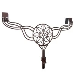 12 In. Brown Metal Artificial - 19 In. Artificial Adjustable Wreath Hanger (Flower Design) -Christmas Decor Shop village lighting company wreath hangers v 20849 44 1000