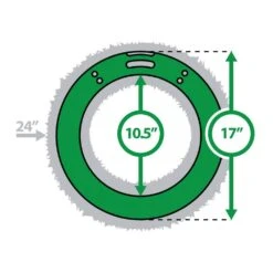 Deluxe Door Saver Protective Pad For 24 In. Artificial Wreaths -Christmas Decor Shop village lighting company wreath hangers v 21102 dlx rs 44 1000