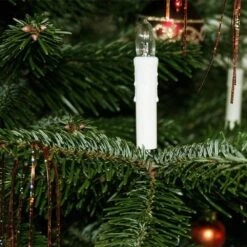 50-Count Flameless LED Candle Clip-On White Lights Christmas String Lights -Christmas Decor Shop vivohome christmas string lights x001ugm1hj c3 1000