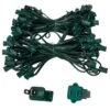 100 Ft. C7/E12 Green Wire Socket Stringer With 12 In. Spacing 1 100 Ft. C7/E12 Green Wire Socket Stringer With 12 In. Spacing -Christmas Decor Shop wintergreen lighting christmas light accessories 15065 64 1000