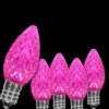 OptiCore C7 LED Pink Faceted Shatter-Resistant Christmas Light Bulbs (25-Pack) -Christmas Decor Shop wintergreen lighting christmas light bulbs 72634 64 1000
