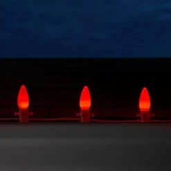 OptiCore C9 LED Red Smooth/Opaque Shatter-Resistant Christmas Light Bulbs (25-Pack) 12 OptiCore C9 LED Red Smooth/Opaque Shatter-Resistant Christmas Light Bulbs (25-Pack) -Christmas Decor Shop wintergreen lighting christmas light bulbs 74048 1f 1000