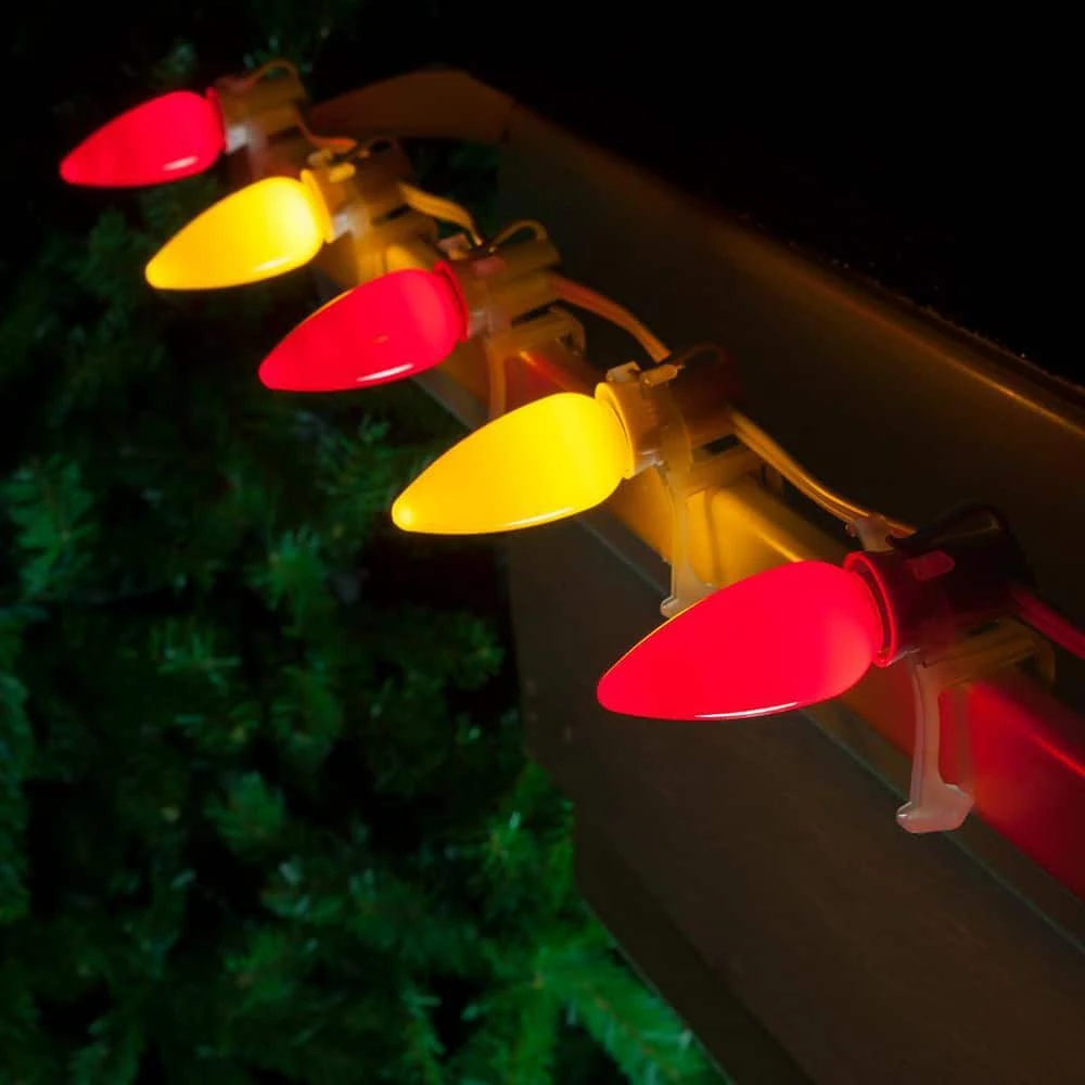 OptiCore C9 LED Gold Smooth/Opaque Shatter-Resistant Christmas Light Bulbs (25-Pack) 9 OptiCore C9 LED Gold Smooth/Opaque Shatter-Resistant Christmas Light Bulbs (25-Pack) - Image 7