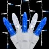 7 Ft. 70-Light M5 LED Blue And White Icicle Light Set -Christmas Decor Shop wintergreen lighting icicle lights 20350 64 1000