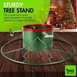 Santa's Last Stand Tree Stand Steel For 6 Ft. To 11 Ft. Trees -Christmas Decor Shop yard butler christmas tree stands isls 9hc 1f 1000